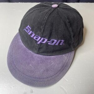 Vintage Snap On Tools‎ Embroidered Black Purple Baseball Cap Hat Strapback